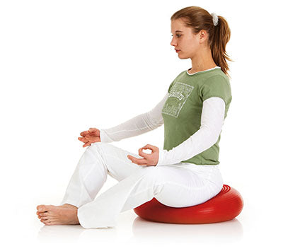 Togu Dynair Larger Cushions, XXL Meditation/Yoga - 20" Red — for Elevated Positioning and Comfort