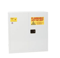 Justrite 3010X Flammable Liquid Cabinet 1 Shelf 2 Door Self Close, 30 Gallon