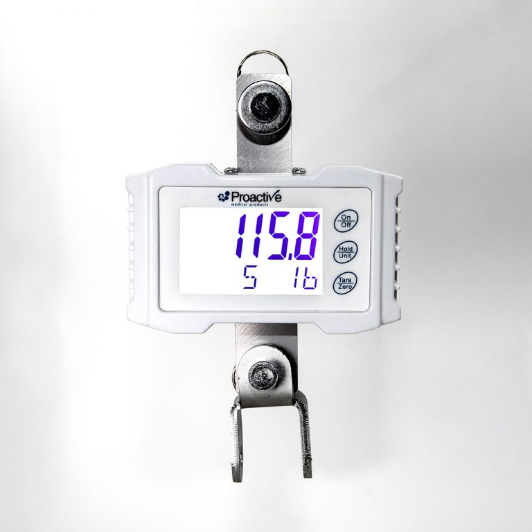 Proactive Medical Protekt Digital Patient Lift Scale with 600 lb. Capacity for High-Accuracy Clinical Weight Measurement