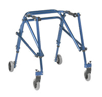 Drive Nimbo Posterior Walker, Young Adult, Knight Blue — for Safe and Supported Mobility