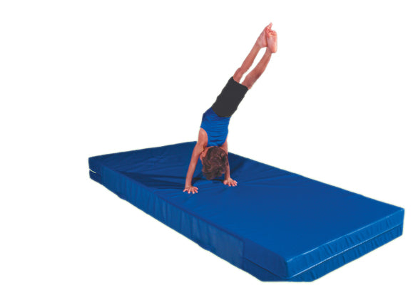 CanDo Thick Mat - single-fold - 6' x 12' - 8" thick — for Exercise and Therapy Floor Work