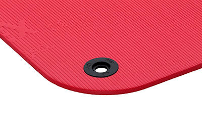Airex Exercise Mat, Coronella 185, 72" x 23" x 0.6", Red, Eyelets — for Exercise and Therapy Floor Work