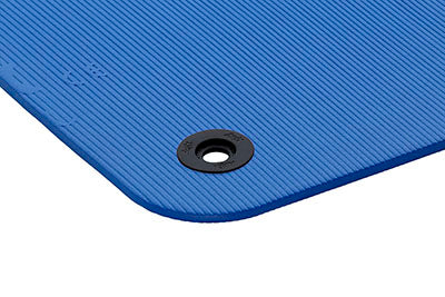 Airex Exercise Mat, Coronella 120, 47" x 24" x 0.6", Blue, Eyelets, Case of 20 — for Exercise and Therapy Floor Work