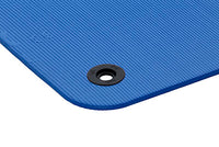 Airex Exercise Mat, Coronella 120, 47" x 24" x 0.6", Blue, Eyelets — for Exercise and Therapy Floor Work