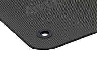 Airex Exercise Mat, Fitline 180, 71" x 24" x 0.4", Charcoal, Eyelets, Case of 15 — for Exercise and Therapy Floor Work
