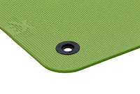 Airex Exercise Mat, Fitline 140, 55" x 24" x 0.4", Lime, Eyelets, Case of 20 — for Exercise and Therapy Floor Work