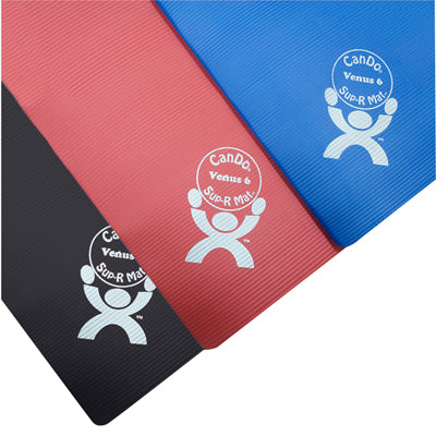 CanDo Sup-R Mat, Mercury, 48" x 24" x 0.6", red, case of 10 — for Exercise and Therapy Floor Work