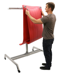 CanDo Floor Rack with Casters - Holds 30 Mats — for Exercise and Therapy Floor Work