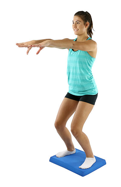 CanDo balance pad, 16" x 20" x 2.5", blue — for Balance Training and Fall Prevention