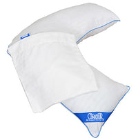Contour L Pillow Case, White — for Elevated Positioning and Comfort