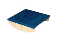 CanDo Rocker Board - Wooden with carpet - side-to-side, front-to-back combo - 18" x 18" x 5" — for Balance Training and Fall Prevention