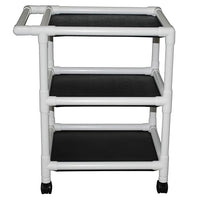 MJM 25" x 20" Multi-Shelf Utility Cart, 150 lb Capacity