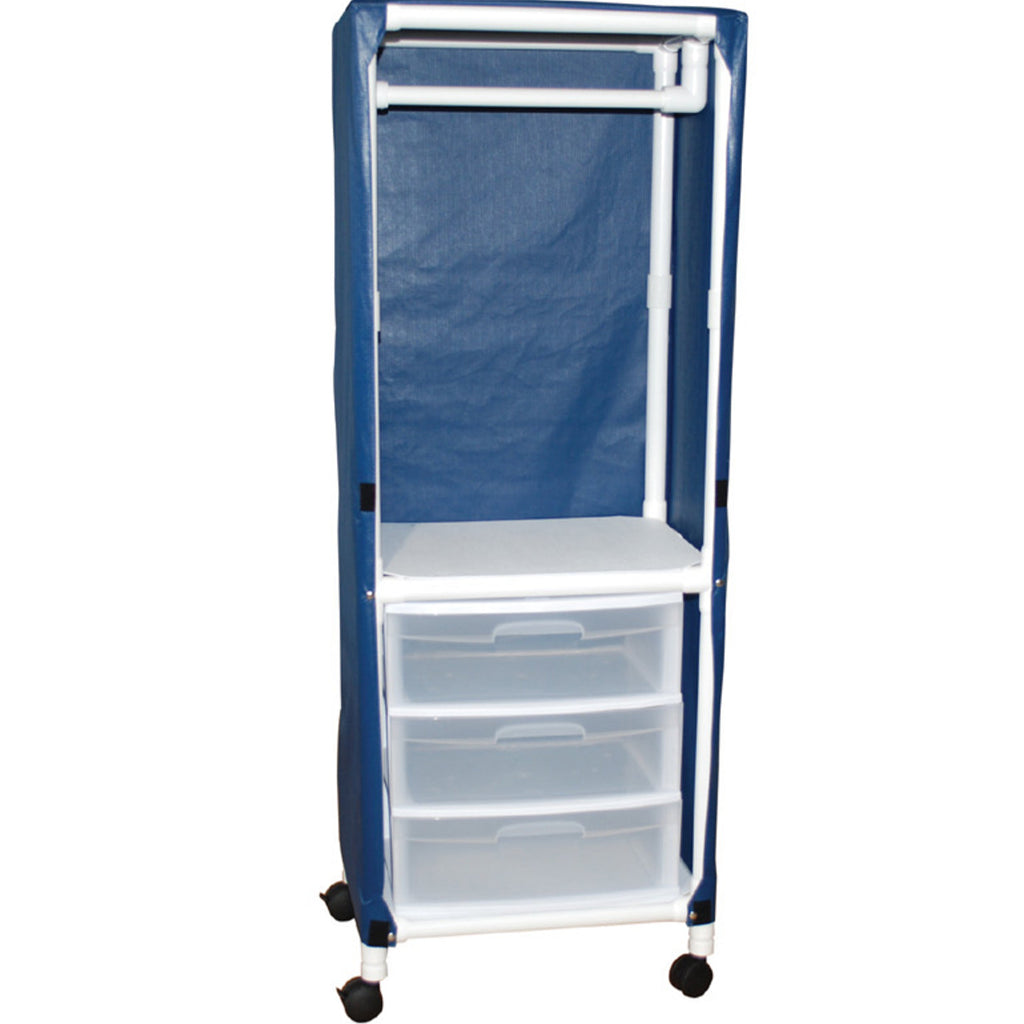 MJM 3-Drawer Hanging Cart with Mesh or Vinyl Cover