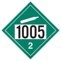 J.J. Keller 1005 Placard - Division 2.2 Non-Flammable Gas