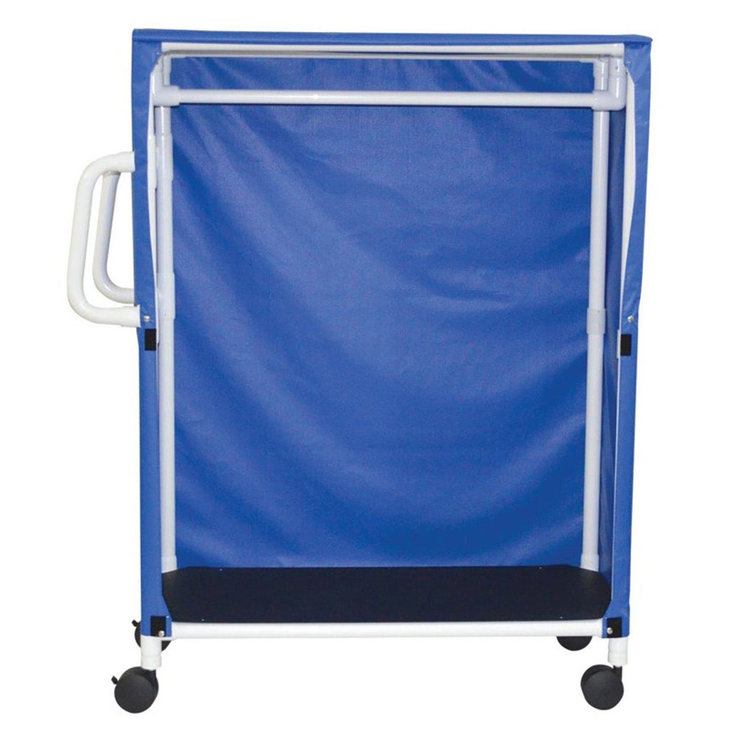 MJM 1-Shelf Linen Hanging Cart | Healthcare-Grade Laundry Transport