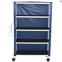 MJM 4-Shelf Linen Cart, 125 lb. Capacity