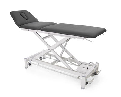 Chattanooga Galaxy, 3-Section Wide Hi-Lo Treatment Table, Foot Bar Lift, 79 x 30 x 21", 4 Casters, Graphite Gray — for Treatment and Examination Rooms