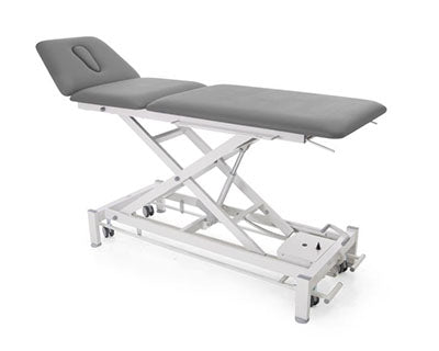 Chattanooga Galaxy, 3-Section Wide Hi-Lo Treatment Table, Foot Bar Lift, 79 x 30 x 21", 4 Casters, Gray — for Treatment and Examination Rooms