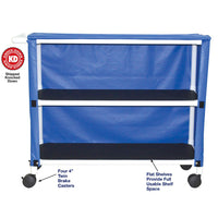 MJM Jumbo Linen Cart with Mesh or Solid Vinyl Cover