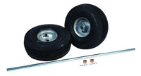 Justrite 35382 Pneumatic Wheels And Axle Set For Double Cylinder Hand Trucks 10 5 Inch Industrial Safety Products