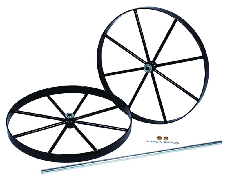 Justrite 35394 Steel Wheels And Axle Set For Double Cylinder Hand Trucks 20 Inch Industrial Safety Products