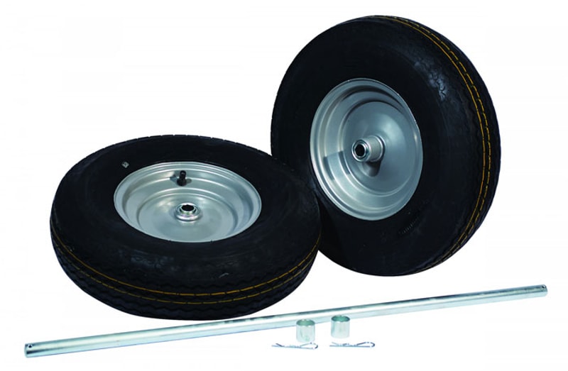 Justrite 35398 Pneumatic Wheels And Axle Set For Double Cylinder Hand Trucks 16 Inch Industrial Safety Products