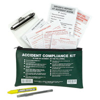 JJ Keller Accident Compliance Kit in Vinyl Pouch - No Camera, Bilingual