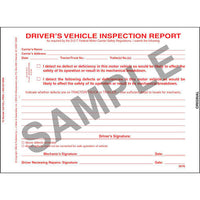 JJ Keller Simplified Driver's Vehicle Inspection Report, 3-Ply, Carbonless, Snap-Out Format - Stock