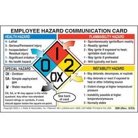 JJ Keller Employee Hazard Communication Card - Plastic