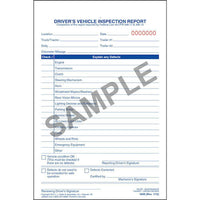 JJ Keller Simplified Driver's Vehicle Inspection Report - Vertical Format, 3-Ply, Carbonless, Snap-Out Format - Stock