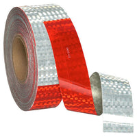 JJ Keller Conspicuity Tape Rolls for Trailers - 11" Red / 7" White, Avery Dennison, 10-Year Warranty