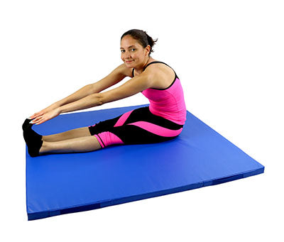 CanDo Mat with Handle - Non Folding - 2" PU Foam with Cover - 4' x 4' - Specify Color — for Exercise and Therapy Floor Work