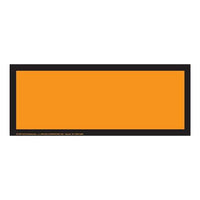 JJ Keller Blank Orange Panel, Blank, 175 lb Polycoated Tagboard, Temporary Adhesive