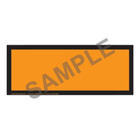 JJ Keller Blank Orange Panel, Imprinted, 175 lb Polycoated Tagboard, Temporary Adhesive