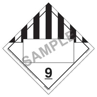 JJ Keller Division 2.3 Inhalation Hazard Placard, 176 lb Polycoated Tagboard, No Adhesive