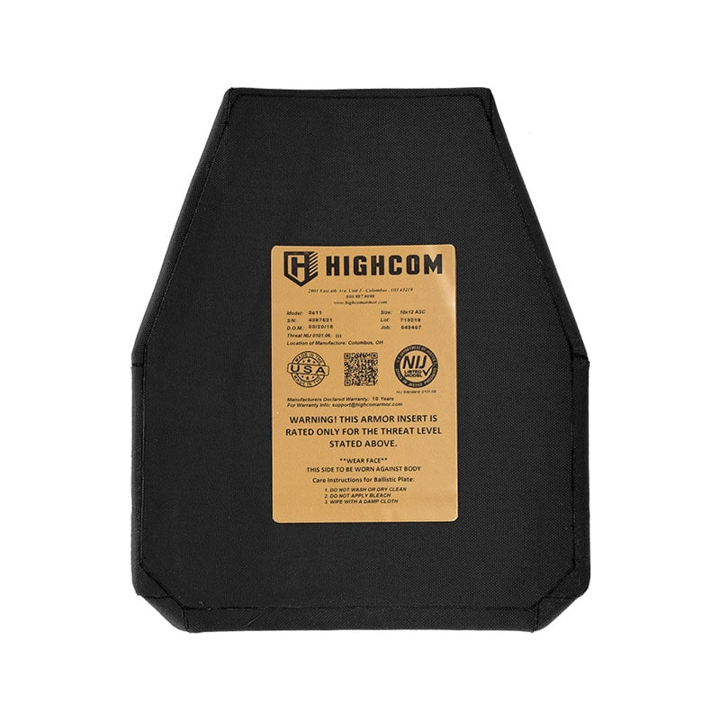 HighCom Guardian 3s11 Level III Lightweight Multi-Curve Rifle Armor Plate