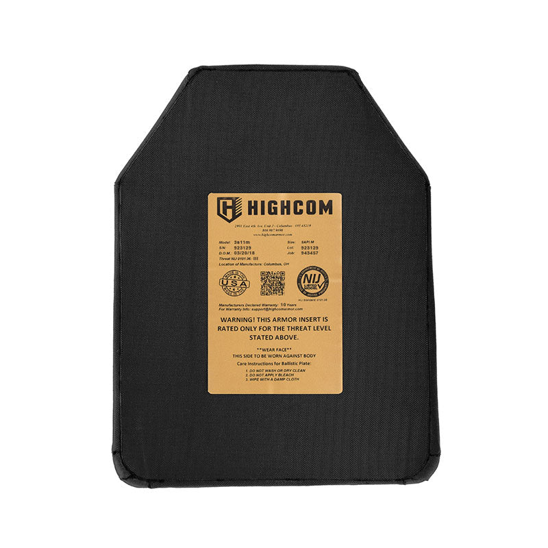HighCom Guardian 3s11m Level III Lightweight Multi-Curve Rifle Armor Plate