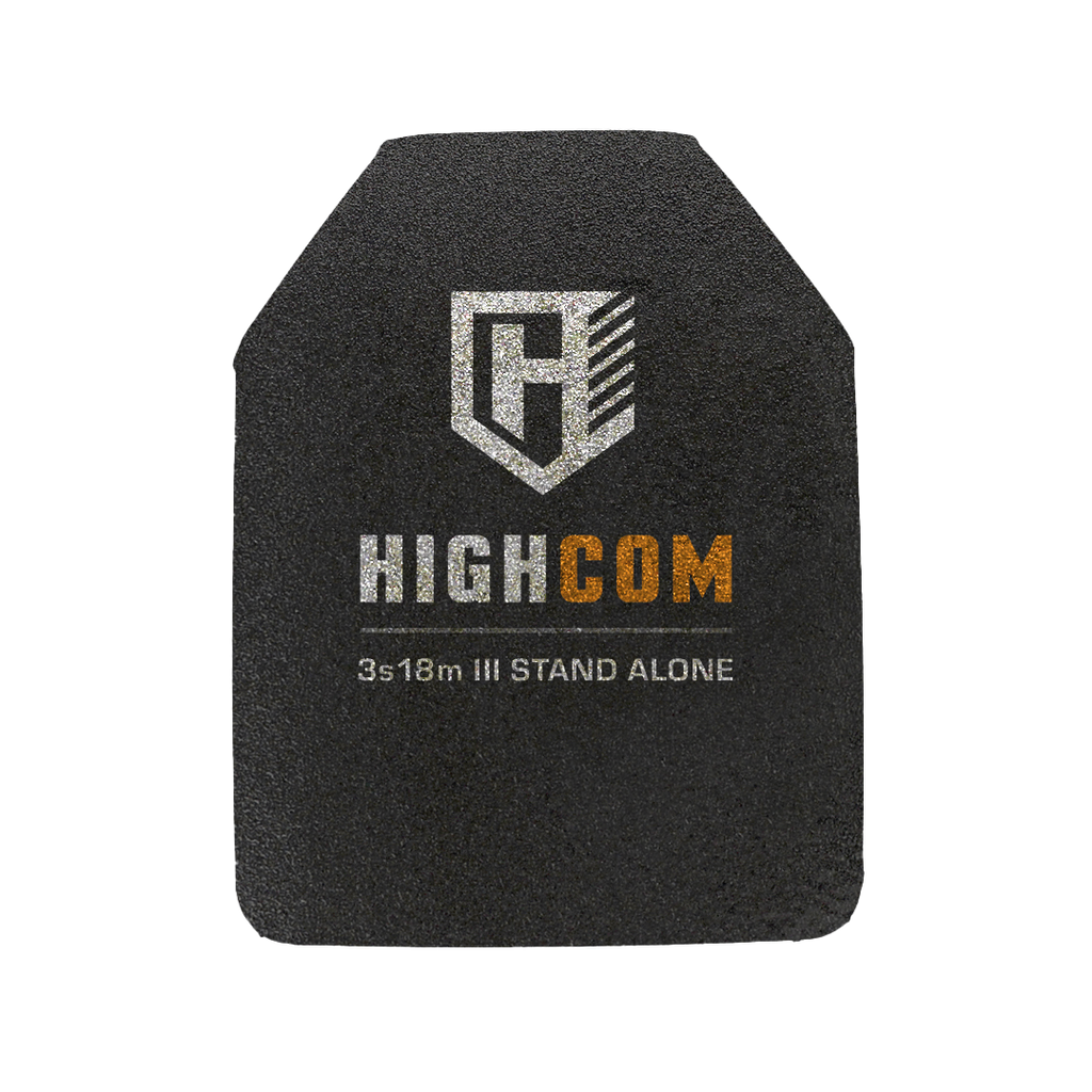 HighCom Guardian 3S18M Level III Multi-Curve Lightweight Ultra-Durable UHMWPE Armor Plate – Advanced Stand-Alone Rifle Defense