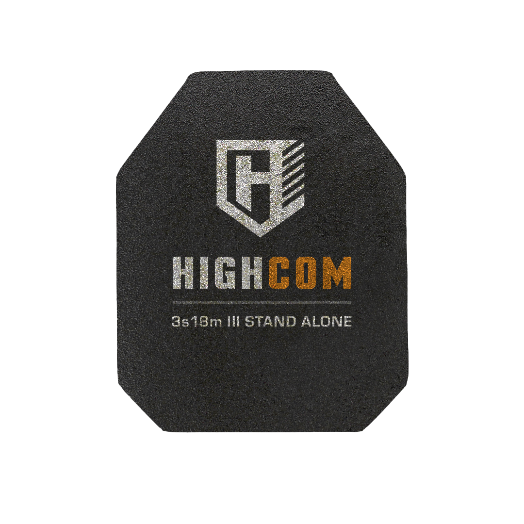 HighCom Guardian 3S18M Level III Multi-Curve Lightweight Ultra-Durable UHMWPE Armor Plate – Advanced Stand-Alone Rifle Defense