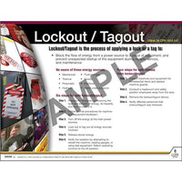 J.J. Keller Lockout Tagout Instructional Chart