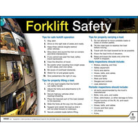 J.J. Keller Forklift Safety Instructional Chart