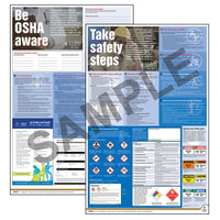 JJ Keller Federal Safety Poster Set - Be OSHA Aware Take Safety Steps