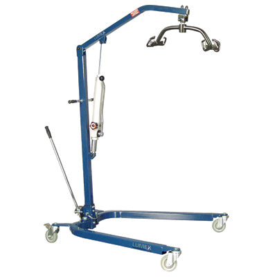 Lumex Hydraulic Powered Patient lift - 6 point cradle - black/silver — for Patient Lift & Stand Assists in Clinical and Institutional Care
