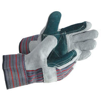 JJ Keller MCR Safety Economy Split Cowhide Double Leather Safety Cuff Work Gloves