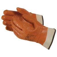 JJ Keller Ansell Monkey Grip™ Orange Vinyl Raised Finish Safety Cuff Gloves