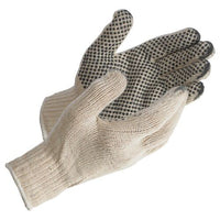 JJ Keller MCR Safety Economy PVC Dot String Knit Gloves - Dots on 1 Side