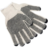 JJ Keller MCR Safety Economy PVC Dot String Knit Gloves - Dots on 2 Sides