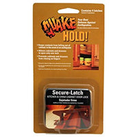 MayDay 4250 QuakeHOLD! Kitchen and China Cabinet Door Latch - Brown