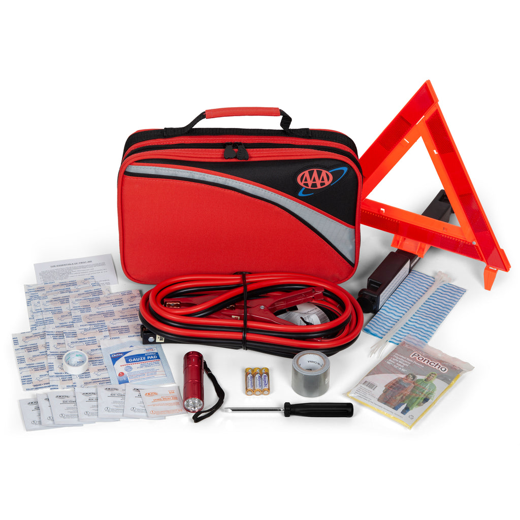 Lifeline AAA 64-Piece Traveler Road Kit – Emergency Roadside Safety & Trauma Response Assembly