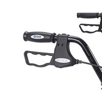 Drive Heavy Duty Bariatric Walker Rollator with Large Padded Seat, Blue — for Safe and Supported Mobility